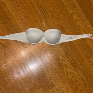 Pink Strapless Push-up Bra